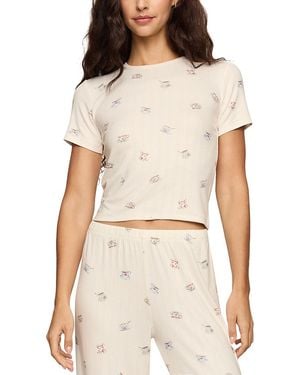 Z Supply Tea Time Cotton Stretch Tee - Natural