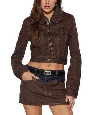 Ksubi Slim Trucker Jacket - Brown