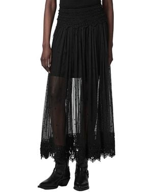 AllSaints Trixie Lace Skirt - Black