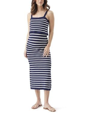 Ripe Maternity Pointelle Knit Nursing Dress - Blue