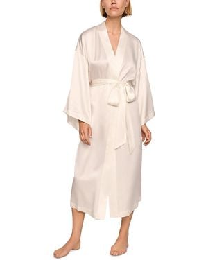 Eberjey Inez Silk Robe - Natural