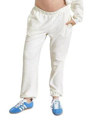 Hatch Collection The Dina Boucle Maternity Lounge Pant - White