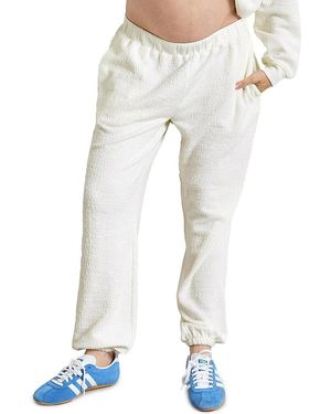 Hatch Collection The Dina Boucle Maternity Lounge Pant - White