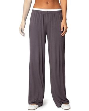 Edikted Elsa Layered Pants - Purple