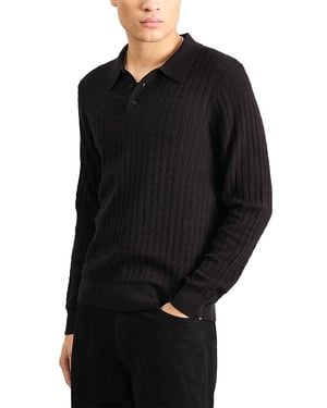 Wax London Oban Polo Sweater - Black