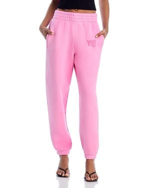 T By Alexander Wang Essential Terry Classic Sweatpant - Pink