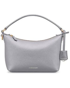 Maison De Sabre Leather Soft Hobo Bag - Gray