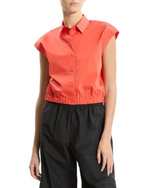 Theory Button Front Top - Red