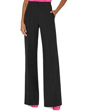 MILLY Nash Cady Wide Leg Pants - Black