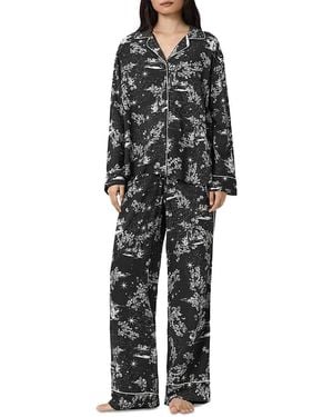 AllSaints Maude Pajama Set - Black