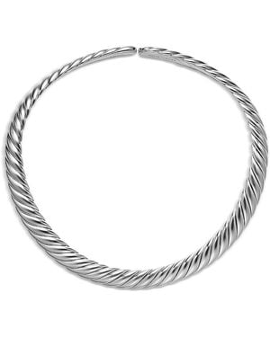David Yurman Sculpted Cable Flex Necklace - Metallic