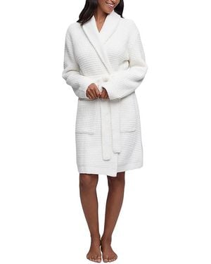 Barefoot Dreams Cozychic Waffle Robe - White