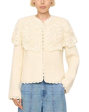 Sea Wright Crochet Cape Jacket - Blue