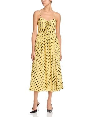 Cinq À Sept Camille Midi Dress - Yellow