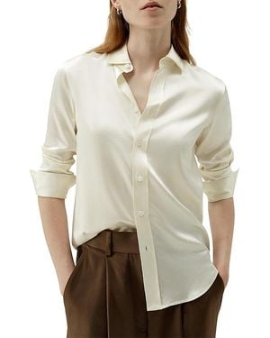 LILYSILK Tailored Silk Shirt - Natural