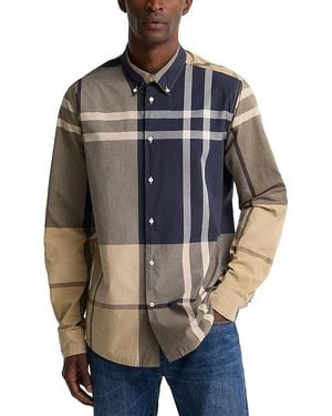 Barbour Oversized Birchwood Tartan Cotton Shirt - Gray