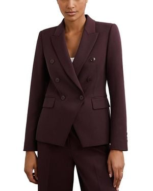 Reiss Petite Gabi Peak Lapel Blazer - Purple