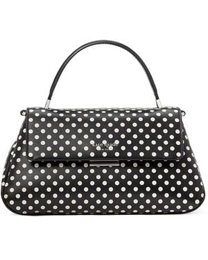 Kate Spade Grace Dot Top Handle Satchel - Black