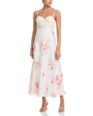 slim fit dress slacks In The Keys Aqua Floral Midi Dress – Shopaholics Only Boutique main image 1