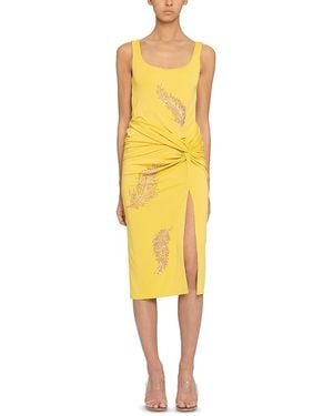 Des Phemmes Des_Phemmes Tank Top Midi Dress - Yellow