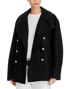 Denimist Oversized Peacoat - Black