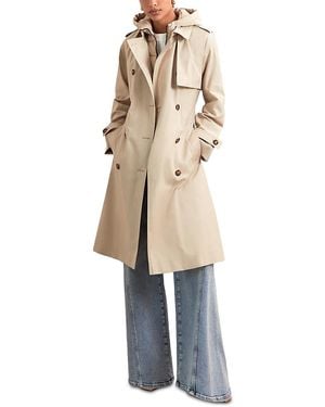 Reiss Petites Zip Out Mac Trench Coat - Natural