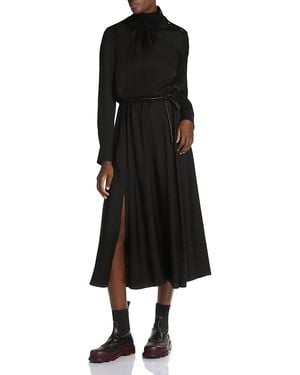 Moncler Mock Neck Midi Dress - Black