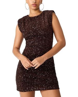 Steve Madden Astoria Sequined Mini Dress - Black