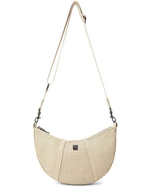 Think Royln Flirt Raffia Shoulder Bag - White