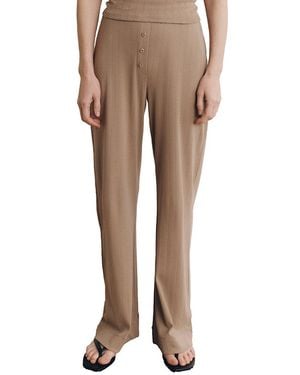 VIR VITA Pointelle Lounge Pant - Natural
