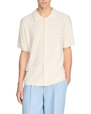 Sandro Pablo Terry Knit Shirt - White