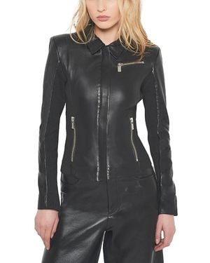 AS by DF Mrs. Smith Upcycled Leather Jacket - Gray