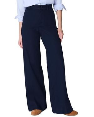 Spanx Stretch Twill Wide Leg Pants - Blue