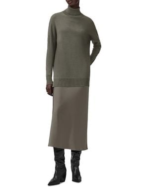 AllSaints Juno 2-In-1 Sweater Slip Dress - Green