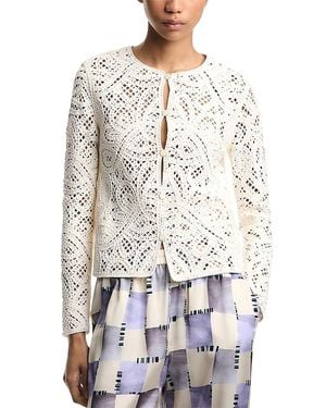 Emporio Armani Cornely Embroidered Jacket - White
