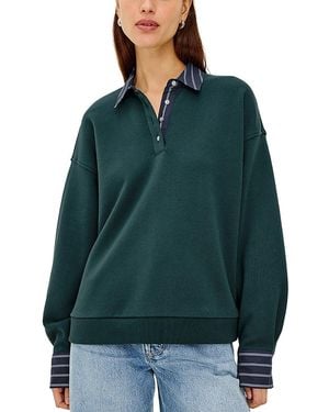 Rails Zavier Contrast Trim Sweatshirt - Green