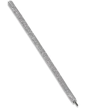 Nadri Crushed Pave Dome Line Bracelet - Metallic