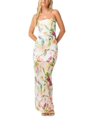 PQ Swim Sofia Tube Cover Up Dress - Metallic