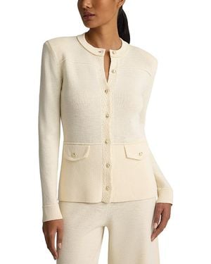 St. John Legacy Crepe Wool Blend Jacket - Natural