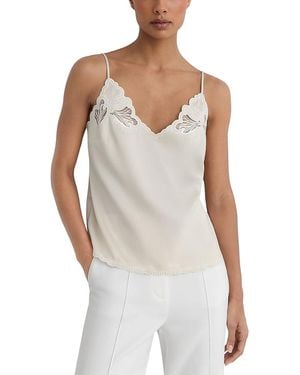 Reiss Joanie Satin Cami - White