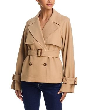 Veronica Beard Lazaro Dickey Double Breast Trench Jacket - Blue
