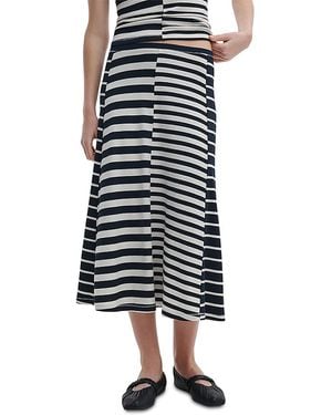 Rag & Bone The Knit Mixed Stripe Skirt - Multicolor