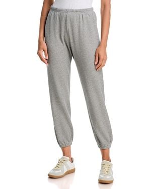 The Great The Stadium Cotton Blend Ankle Sweatpants - Gray
