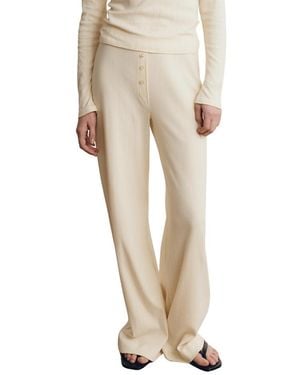 VIR VITA Pointelle Lounge Pant - Natural