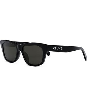 Celine Geometric Sunglasses, 55Mm - Black