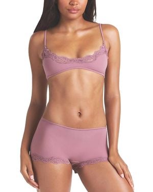 Skims Fits Everybody Lace Scoop Bralette - Purple