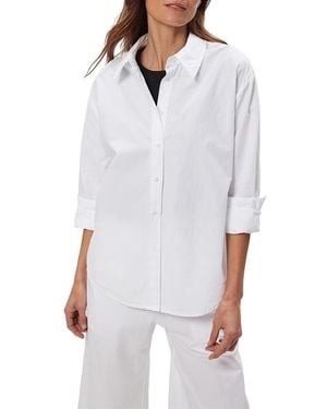 Michael Stars Carson Button Down Shirt - White