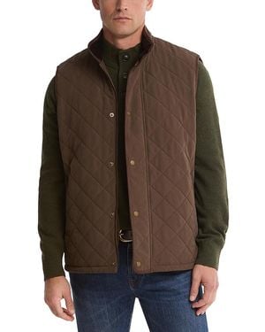Barbour Rosley Polar Quilt Button Gilet - Brown