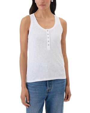 Goldie Lewinter Signature Slub Henley Tank - Blue