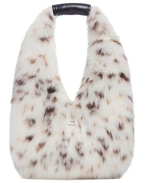 Apparis Colette Snow Leopard Bag - White